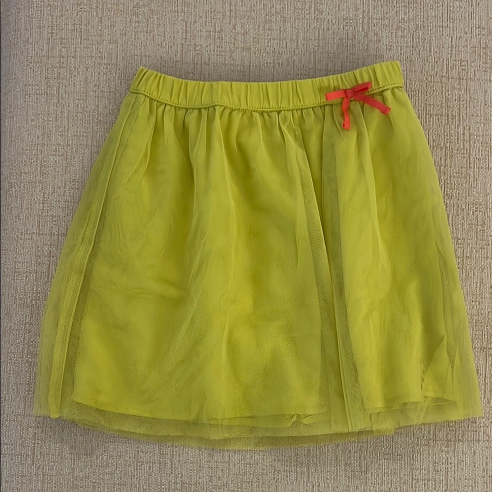 OshKosh B'gosh Green Mini Bubble Skirt with Ruffled Details for Resort Wear